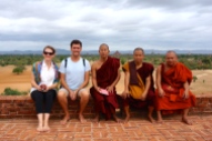 These Burmese monks asked us for our picture, so we got one in return.